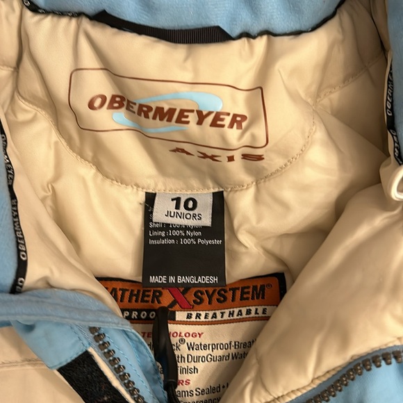 Junior Girls size 10 obermyer 1 piece snow suit - Picture 2 of 3